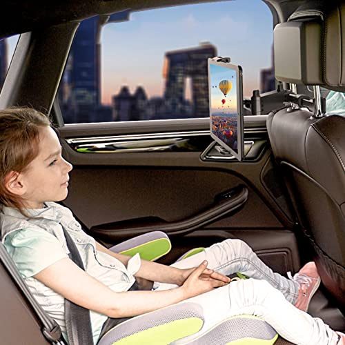 ACOGEDO Soporte para Tableta para Automóvil Soporte para Tableta con Reposacabezas Plegable para Reposacabezas de Automóvil para Teléfonos de 5 a 11 Pulgadas con Grados de Estiramiento para Rueda de
