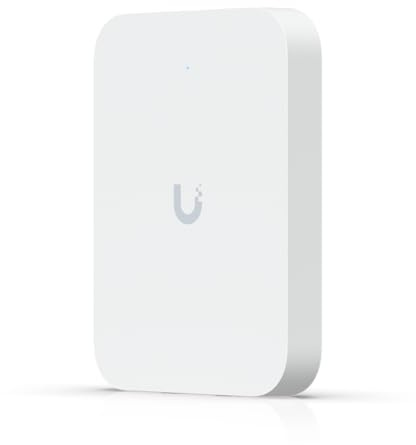 U7‑IW in‑Wall Access Point WiFi 7 – US Version, 2.5 GbE PoE Switch | Bundled with QALYNX 3ft Slim Cat6A Patch Cable (28 AWG)