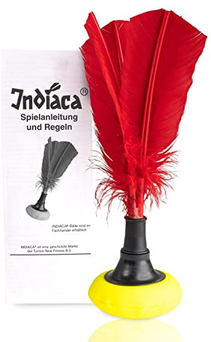 Tunturi Indiaca Turnier Ball - Offiziele Indiaca für Profis - Ball - Peteca Spiel - Handschlagball - Indiaka