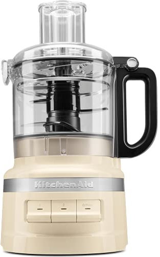 KitchenAid Robot Multifonction - Robot Cuisine avec bol étanche de 1,7 L - 2 vitesses et mode Impulsion - Accessoires résistant au lave-vaisselle - Crème