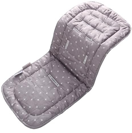 Baby Sitzauflage für Kinderwagen,Baby Sitzeinlage aus 100% Baumwolle Weiche und Reversible Autositz Kinderwagenauflage für Babyschale Buggy