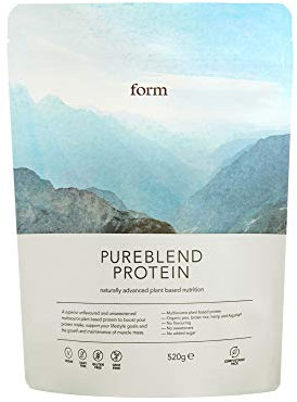 Form Pureblend Protein - Unflavoured and Unsweetened Vegan Protein Powder - 15g of Plant Based Protein per Serving. Perfect for Your Smoothies, Cooking and Baking.