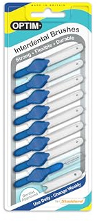 ICON OPTIM Interdental Brush XFine Blue (Pack 8)