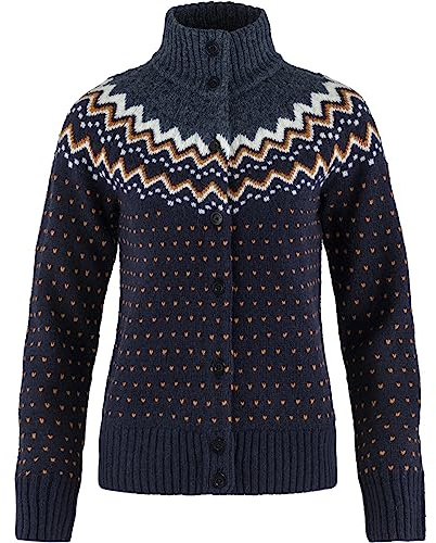 Fjällräven Damen Övik Knit Cardigan Jacke, Dark Navy, L EU
