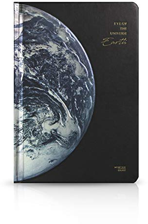 Porrasso A5 anteckningsbok dagbok planet resedagbok 3D präglad vackra dagböcker diary journal skissbok present för män kvinnor barn pojkar student 118 ark 19 x 13 cm jord