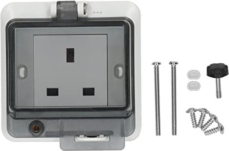 3 Hole Socket IP66 Waterproof UK Standard Socket Electrical Socket 250V 13A for Directly Replace the Damaged Parts