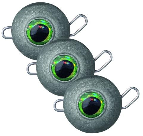 SPRO Freestyle Eyed Bottom Jigs – Bleifreie Cheburashka Angelgewichte mit realistischen Fischaugen in verschiedenen Größen & Farben