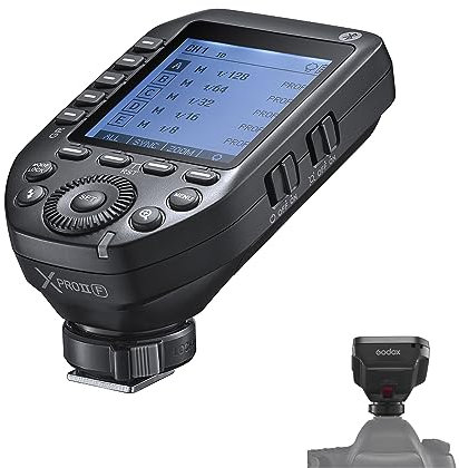 Godox XPROIIF Déclencheurs sans Fil pour appareils Photo, transmetteur de déclenchement de Flash HSS 1/8000s, Grand écran LCD TTL Autoflash 32 canaux 16 Groupes pour appareils Photo FUJIFILM