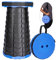 HIGSPE Sgabello Pieghevole Portatile, Sedia Portatile Regolabile in Altezza 6,5~45 cm, Sedie da Campeggio Telescopico per Esterni, Pesca, Barbecue, Carico Massimo 180kg /397lb
