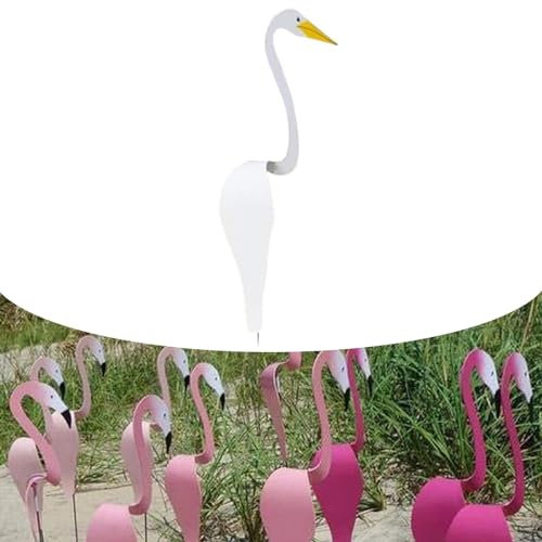 Art en métal de Jardin d'oiseaux dansants de Floride, décoration de fête Plastique d'oiseau Rotatif Multicolore pour l'extérieur,Oiseau tourbillonnant coloré,Moulin à Vent décoration Jardin et Cour (