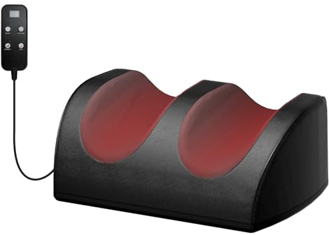 LAOBEN Masajeador De Pies Shiatsu Con CalefaccióN, Masaje De Tejido Profundo, Masajea Los MúSculos De Piernas Y Pies, Masajeador De Pies Con Rodillos De Masaje, Regalo Para Mamá, Papá Y Amigos