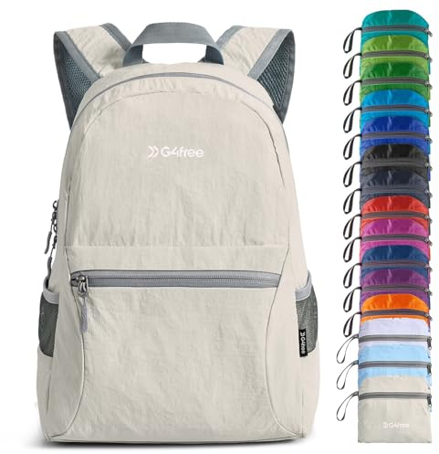 G4Free 20L Faltbarer Rucksack Ultraleichter Wanderrucksack Daypack für Männer Frauen und Kinder für Outdoor Wandern Reisen