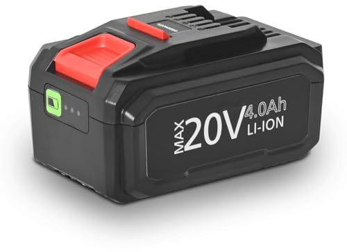 GREENCUT BTD2040L-Batería de Litio de 4.0Ah para Herramientas jardín, Batería 20V, Última generación, máxima duración, Carga rápida.
