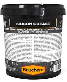Bauchem Silicon Grease Grasso al Silicone Idrorepellente per Gomma e Plastica 1 Lt
