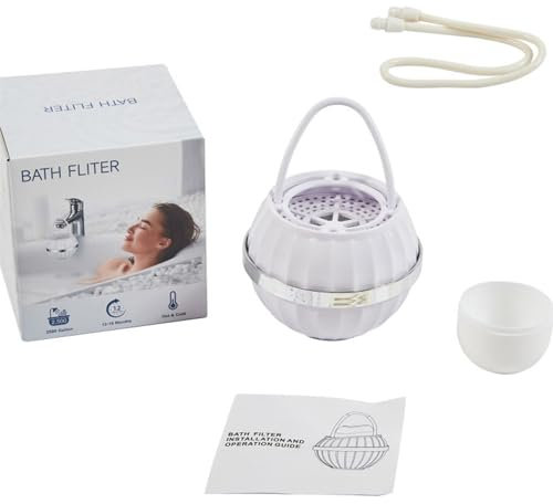Filtro de agua portátil para ducha de 8 etapas, filtro de agua para bañera para grifo de bañera para mejorar el agua