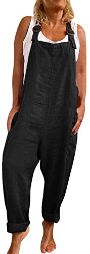 Hängselbyxor dam, arbetsbyxor, röda, jumpsuit, dam, sommar, ledig byxdräkt, stora storlekar, arbetsbyxor, elegant overall, stretch, onepiece med fickor, sparkbyxor, ärmlös, romper, enfärgad, playsuit