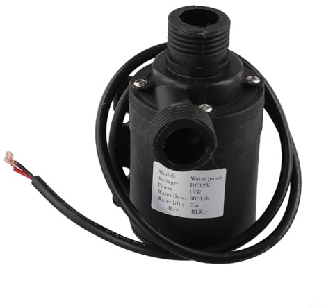 AugustknowU Pompe à eau sans balais économe en énergie 12 V 24 V submersible pour fontaines et aquariums, fonctionnement silencieux (DC 12 V)