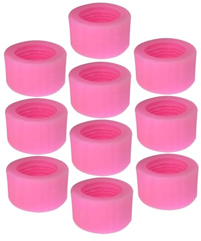 Stampo Macaron 3d 10 Pezzi in Silicone Rosa per Fondente