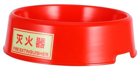 Alipis Support D'extincteur Installation Simple Base Design Rouge en Plastique Prévention du Basculement, Organise et Sécurise Votre Extincteur Sol