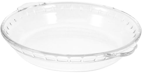 IMIKEYA 8 Pie Plate Glass Quiche Tin Classic Shape Heat-Resistant Even Baking Oven Safe Baking Dish for Bake Pies and Refrigerators