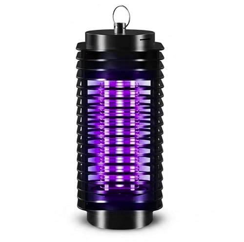 Zanzariera Elettrica UV LED 3W • Elettroinsetticida Anti Zanzare e Mosche • Silenziosa, Sicura, Senza Prodotti Chimici • Copertura 30mq • Lampada Attira-Insetti Viola