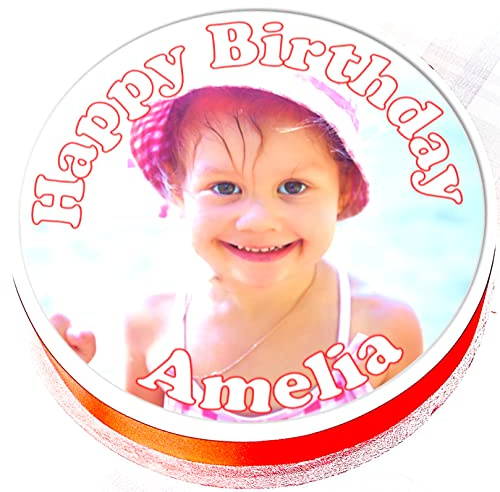 Debs Kitchen Cakes Photo Icing Cake Topper 7.5 / 19cm round made from Edible Icing