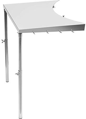 onlyfire Tablette de Barbecue en Charbon de Bois Amovible, Table d'appoint de Barbecue en Acier Inoxydable, Convient à Toutes Les grilles de Bouilloire Weber de 18 po, 22 po et 26 po