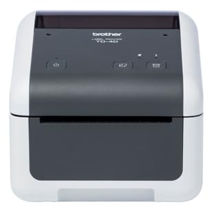 Brother Etikettendrucker TD-4420DN (Thermodirekt, LAN, 203 DPI), Grau/weiß