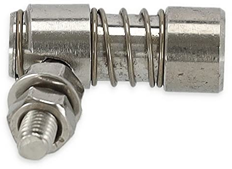 wellenshop Gaszug Schaltzug Schaltseil Anschluss Adapter Endstück für Schaltbox & Außenborder Fernbedienung Boot Edelstahl