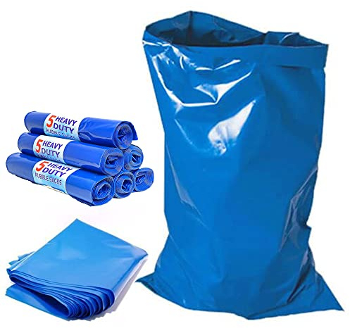 HOMESmith HS-133 - Bolsas de escombros grandes y resistentes, color azul, paquete de 25 unidades