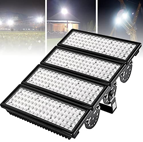 GGMWDSN Proyector LED, Foco LED de 400W Exterior SúPer Brillante Blanco FríO 40000Lm Ip67 Resistente Al Agua para Garaje de JardíN o Campo Deportivo