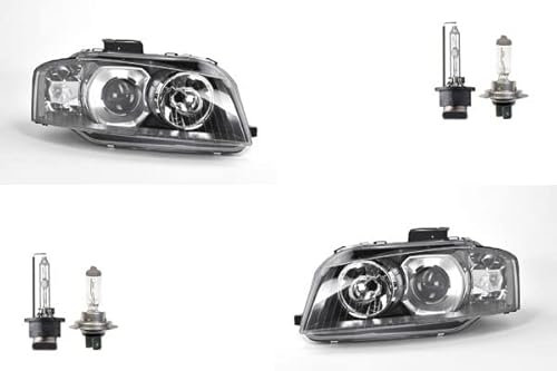 Johns, Scheinwerfer Xenon passend für Audi A3 Satz 8P ab 2003-2008 mit D2S H7 Li. Re.