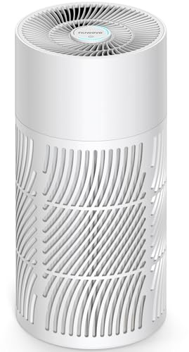 Nuwave Oxypure Air Purifiers 3XL H13 HEPA Filter for Home Bedroom, 17dB, 360° Air Intake, Removal to 0.1 Micron Smoke Dust Pollen Pet Hair Odor, Air Quality Sensor, Energy Star