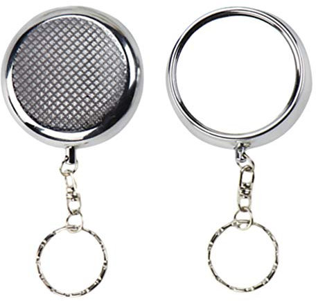 Aschenbecher, 2 Stück Edelstahl Tragbarer Taschenaschenbecher Zigarettenaschenbecher Mini Keycashtray