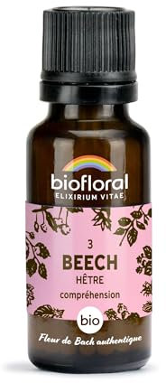 BIOFLORAL - 03 Beech, Hêtre BIO - 470 Granules - Compréhension - Fleur de Bach Authentique - Sans Alcool