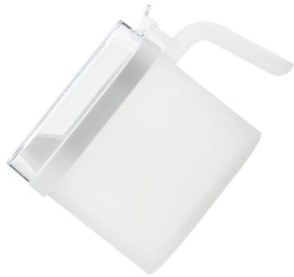 FUNOMOCYA Conteneur À Condiments Liquide Multi-usages 5 1 L Bidon Dhuile Filtre Porte-huile De Cuisine Blanc
