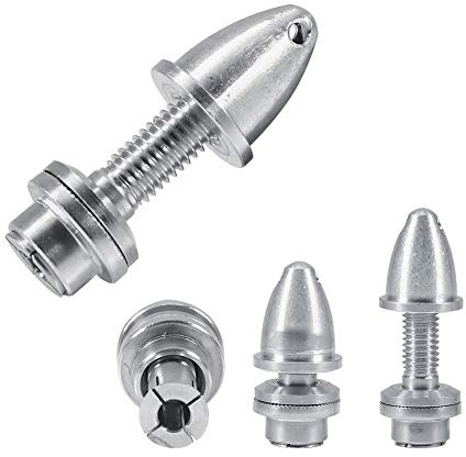 hJNGdU 5 st aluminiumkula adapterhållare kompatibel med RC flygplan borstlös motor i storlekar 2 mm 2,3 mm 3,17 mm 4 mm 5 mm (5 st 4,0 mm)