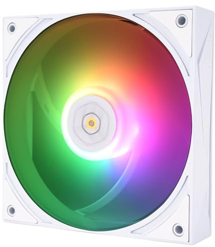 Thermalright TL-H12W-X28-S PWM Fan-2150RPM,Computer Cooling Fan Low-Noise, 28mm Thickness Cooling,PWM Controlled Cooler,Single PC Fan for CPU Coolers and Chassis(White,ARGB)