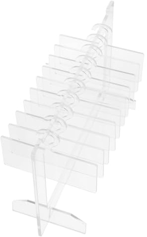 BESTYASH Présentoir Ongle Transparent avec Cintres pour Échantillons de Vernis à Ongles Organisateur de Nail Art pour Salon