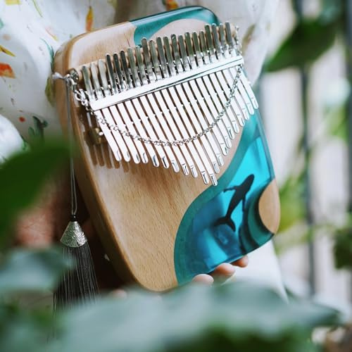 Professionelles Kalimba-Holzinstrument Mit 21 Tasten Aus Epoxidharz Für Anfänger Professionelle Kalimba(21 tone-style1)