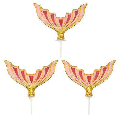 Guaber Décoration De Gâteau Fête Sirène Paille