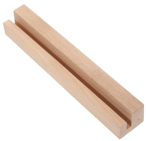 Alipis Socle en bois pour calendriers et photos, support de table stable en bois pour notes et cartes, support de présentation polyvalent