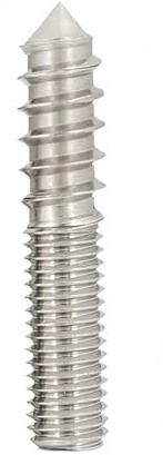 M4 M5 M6 M8 M10 Holzschraube Innensechskant Doppelkopf Spitzgewinde Einseitig selbstschneidend Edelstahl 304(M10x100-1pcs)