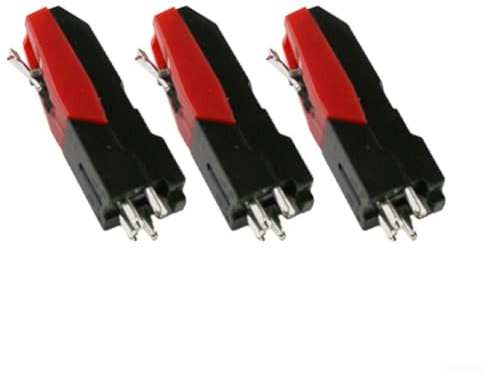 Lot de 3 stylets diamantés pour tourne-disque - Pour gramophone et tourne-disque vinyle - Suivi fluide et audio clair