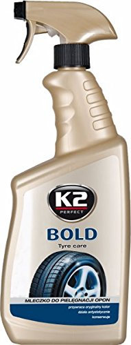 K2 | limpiador de neumáticos, limpiar, pulir, Proteger, abrillantador de neumáticos, Bella Negra Neumáticos, Pump Botella 700 ml