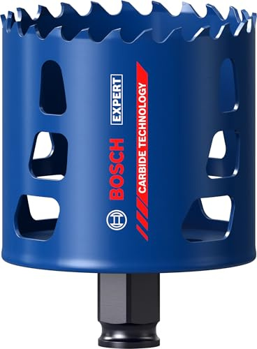 Bosch 1x EXPERT Multi Material Power Change Plus-Lochsäge (für Holz mit Metall, Ziegelstein, Ø 73 mm, Professional Zubehör Bohrmaschine)
