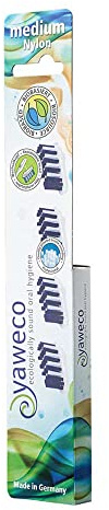 yaweco - Lot de 4 têtes de brosse de rechange moyennes - 1 paquet