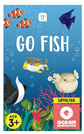 Talking Tables Go Fish Kartenspiel für Kinder | Tierischer Schnappschuss Reisespiel für Kinder und Familie mit lehrreicher Ozean-Faktendatei