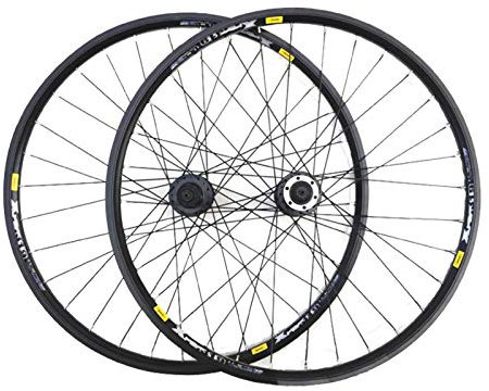 Generic Fahrrad-Vorderrad-Hinterrad, 26 Zoll, 27,5 Zoll Doppelschicht-Aluminiumlegierungsfelge Hochfeste Speichen unterstützen 8/9/10-Gang-Schwungrad S