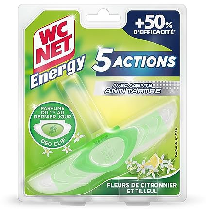 WC Net Energy Bloc Anti-tartre 5 Actions Fleurs de Citronniers & Tilleul 38 g